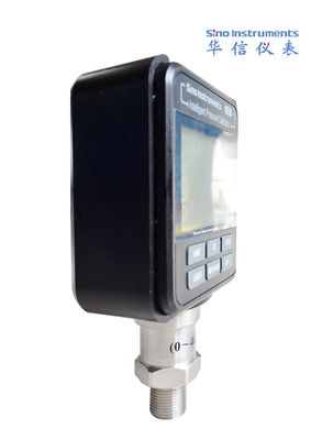 Medidor de fundo de aço inoxidável e tampa de plástico ABS HS602 Calibrador de pressão digital