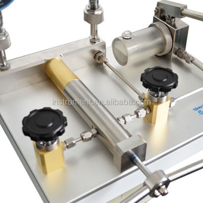 Bomba de ensaio de pressão hidrostática manual de 1400 bar HS728 para indústrias petrolíferas de alta pressão