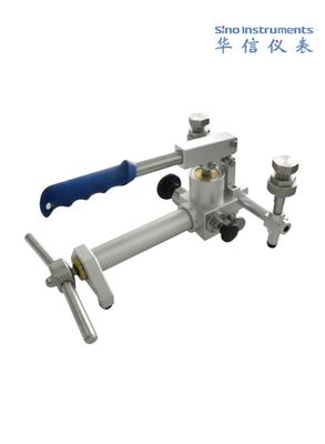 Bomba de calibração de pressão pneumática portátil de aço inoxidável